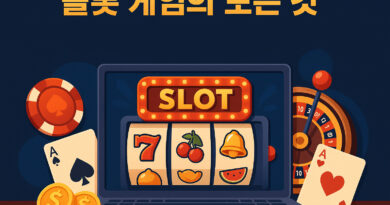 온라인 슬롯 게임의 다양한 테마와 보너스 기능을 보여주는 이미지